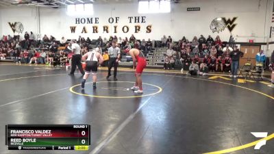 JV-19 lbs Round 1 - Reed Boyle, Riceville vs Francisco Valdez, New Hampton/Turkey Valley