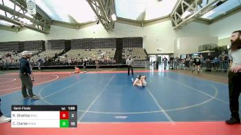 73 lbs Semifinal - Rylan Ghattas, Buxton Elite ES vs Cody Clarke, Minion Black