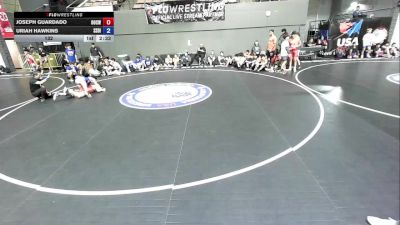 132 lbs Joseph Guardado, OCWA - Orange County Wrestling Association vs Uriah Hawkins, SDIKWA - San Diego-Imperial Kids Wrestling Association