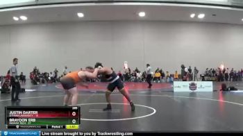 285 lbs Placement Matches (16 Team) - Justin Darter, Ottawa University vs Braydon Erb, Indiana Tech