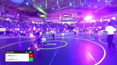 126 lbs Round Of 64 - Jacob Molina, Bear Cave WC vs Tre Hallford, Team Idaho