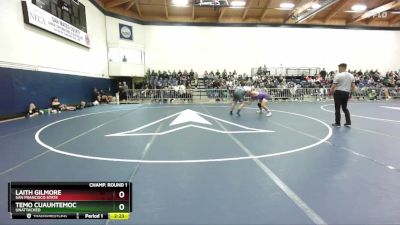 285 lbs Champ. Round 1 - Laith Gilmore, San Francisco State vs Temo Cuauhtemoc, Unattached