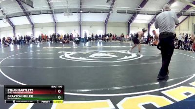 157 lbs Cons. Round 3 - Ethan Bartlett, Ohio Northern Univerity vs Braxton Miller, West Liberty