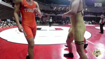 150 lbs Quarterfinals (8 Team) - Tohmi Carney, COWETA vs HUGO REYES, MCALESTER