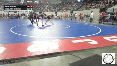 113 lbs Round Of 32 - Brynlie Hicks, Coweta vs Angelique Cazares, Shawnee Wrestling