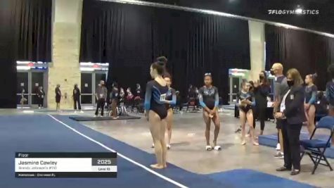 Jasmine Cawley - Floor, Brandy Johnson's #110 - 2021 USA Gymnastics Development Program National Championships