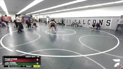 138 lbs Champ. Round 3 - Luis Moriel, Servite High School vs Tyler Stone, Lancers WC