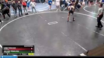 132 lbs Quarterfinal - Brysen Penaloza, La Grande vs Jose Toscano, Granger