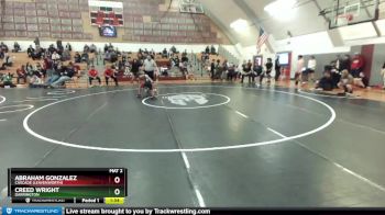 106 lbs Semifinal - Abraham Gonzalez, Cascade (Leavenworth) vs Creed Wright, Darrington