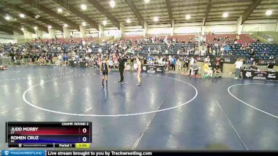 86 lbs Champ. Round 2 - Judd Morby, UT vs Romen Cruz, AZ