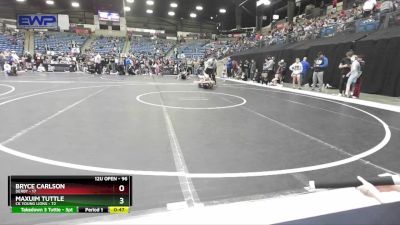 96 lbs Cons. Round 3 - Maxuim Tuttle, CK Young Lions vs Bryce Carlson, Derby