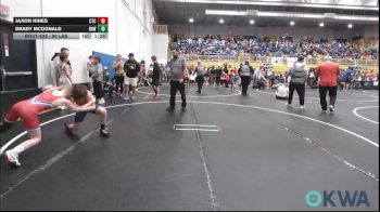 90 lbs Quarterfinal - Jaxon Hines, Comanche Takedown Club vs Brady McDonald, Raw Wrestling Club