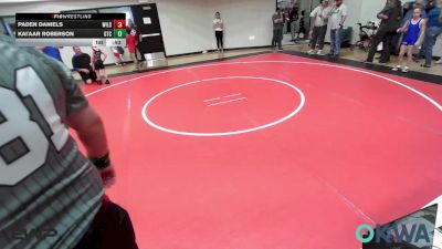 55 lbs Quarterfinal - Paden Daniels, Wild vs Kai'Aar Roberson, Grove Takedown Club