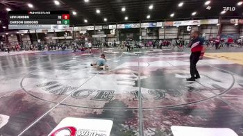 150 lbs Cons. Round 2 - Levi Jensen, Firestorm vs Carson Gibbons, Crawford
