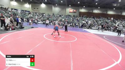 94 lbs Semifinal - Olivia Maya Felix, Delta Wrestling Club vs Emma Martinez, Redwave WC