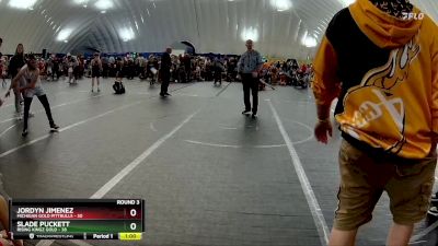 96 lbs Round 3 (10 Team) - Jordyn Jimenez, Michigan Gold Pittbulls vs Slade Puckett, Rising Kingz Gold