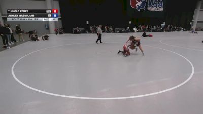 110 lbs Cons. Sub-quarters - Khole Perez, Greg Gomez Trained Wrestling vs Ashley Basmajian, Izzy Style Wrestling