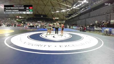 Girls 3A 190 lbs Champ. Round 1 - Nevaeh Thomas, Kelso (Girls) vs Jillian Temixqueno Danker, Shelton (Girls)