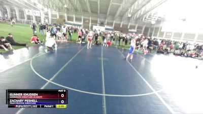 132 lbs Semifinal - Gunner Knudsen, Sanderson Wrestling Academy vs Zachary Peshell, Team Prestige Wrestling
