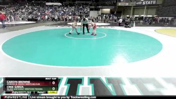67 lbs Champ. Round 2 - Carsyn Browne, Hoquiam Jr. Grizzly Wrestling Club vs Cree Garza, Inland Northwest Wrestling Training Center