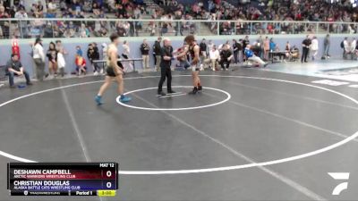 170 lbs X Bracket - Christian Douglas, Alaska Battle Cats Wrestling Club vs Deshawn Campbell, Arctic Warriors Wrestling Club