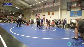 170 lbs 3rd Place - Aron Cisneros, Skiatook Youth Wrestling vs Elijah Goode, Buck Pride Wrestling