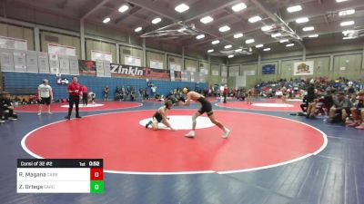 126 lbs Consi Of 32 #2 - Robert Magana, Cabrillo vs Zakary Ortega, Garces