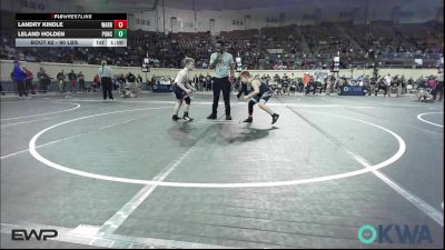 90 lbs Consi Of 8 #1 - Leland Holden, Ponca City Wildcat Wrestling vs Landry Kindle, Warrior Wrestling