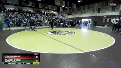 113 lbs Cons. Round 2 - Braxden O`Brien, Temescal Canyon vs Lucas Carbajal, Temecula Valley