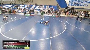 64-67 lbs Round 3 - Junior Thompson, Pleasant Grove/TUG vs Logan Elliott, Payson Lions Wrestling Club