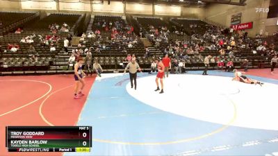 147 lbs Champ. Round 1 - Kayden Barlow, Tooele High School vs Troy Goddard, Mountain View