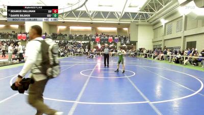 126 lbs Round Of 16 - Seamus Hallinan, Xavier vs Dante Bilskis, Guilford