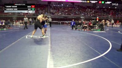 3A-285 lbs Quarterfinal - Andrew Hine, Waukee vs Henry Mohr, Waukee Northwest
