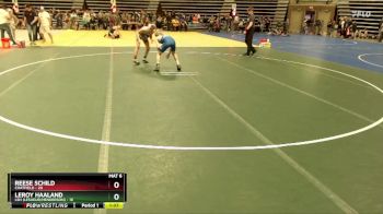 105 lbs Quarterfinal - LeRoy Haaland, LSH (LeSueur/Henderson) vs Reese Schild, Chatfield