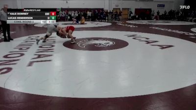 174 lbs Cons. Round 2 - Kale Downey, Central vs Lucas Henderson, Upper Iowa