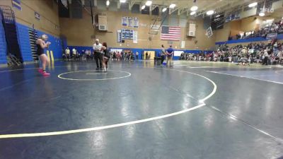 130lbs Champ. Round 2 - Courtney Wright, Hermiston (Girls) vs Honey Lopez, Davis (Girls)