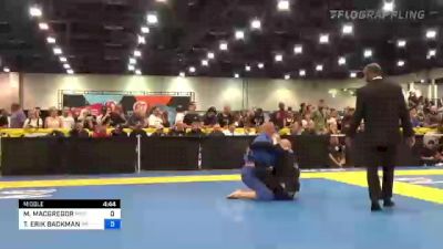 MICHAEL MACGREGOR vs TONY ERIK BACKMAN 2022 World Master IBJJF Jiu-Jitsu Championship