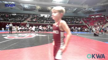 46 lbs Round Of 16 - Levi Cherry, Berryhill Wrestling Club vs Emerson Braun, Owasso Takedown Club