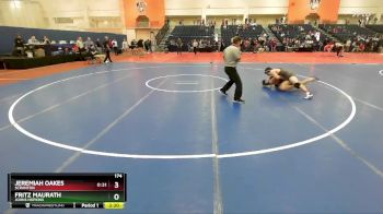 174 lbs Cons. Round 4 - Fritz Maurath, Johns Hopkins vs Jeremiah Oakes, Scranton