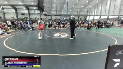 125 lbs Cons. Round 2 - Abby Richard, OR vs Isabella Karsseboom, OR