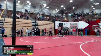 54-59 lbs Cons. Round 1 - Duke Burks, Carmel USA WC vs Camden Snyder, New Castle Youth WC