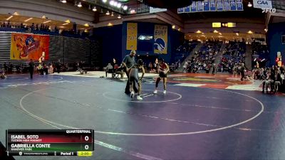 110 lbs Quarterfinal - Isabel Soto, Tucson High Magnot vs Gabriella Conte, Hanover Park