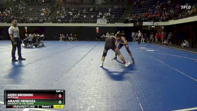 165 lbs Quarterfinal - Aiden Brosinski, Wartburg vs Airamis Mendoza, University Of The Ozarks