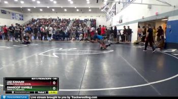 145 lbs Champ. Round 1 - Jad Kanaan, Beverly Hills High School vs Swaroop Kamble, Arnold O Beckman