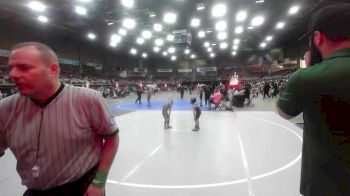 43 lbs Rr Rnd 1 - Grayson Garcia, Bear Creek Jr. Wrestling vs Colton Kazee, Pueblo County WC