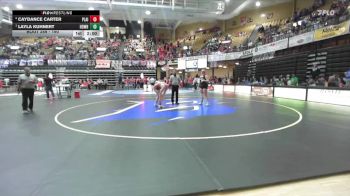 190 lbs Semifinal - Layla Kuhnert, Highland-Doniphan West Hs vs Caydance Carter, Plainville HS