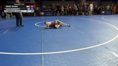 67 lbs Champ. Rd Of 16 - Brady Jacobs, Michigan West Wrestling Club vs Kale McDermott, Colon Wrestling Academy