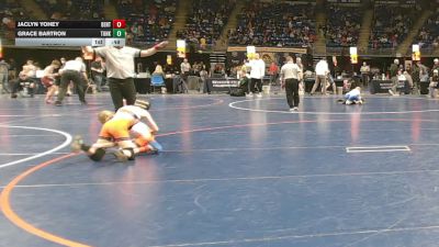 73 lbs Consy 2 - Jaclyn Yohey, Benton vs Grace Bartron, Tunkhannock