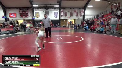 3rd Place Match - Mason Griffin, Camp Point Youth Wrestling vs Finley Pence, Fort Madison Wrestling Club