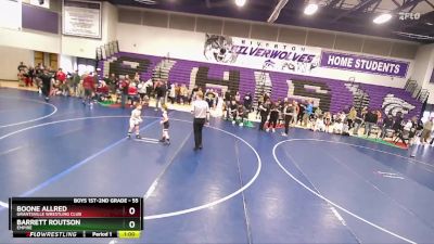 55 lbs Champ. Round 1 - Boone Allred, Grantsville Wrestling Club vs Barrett Routson, Empire